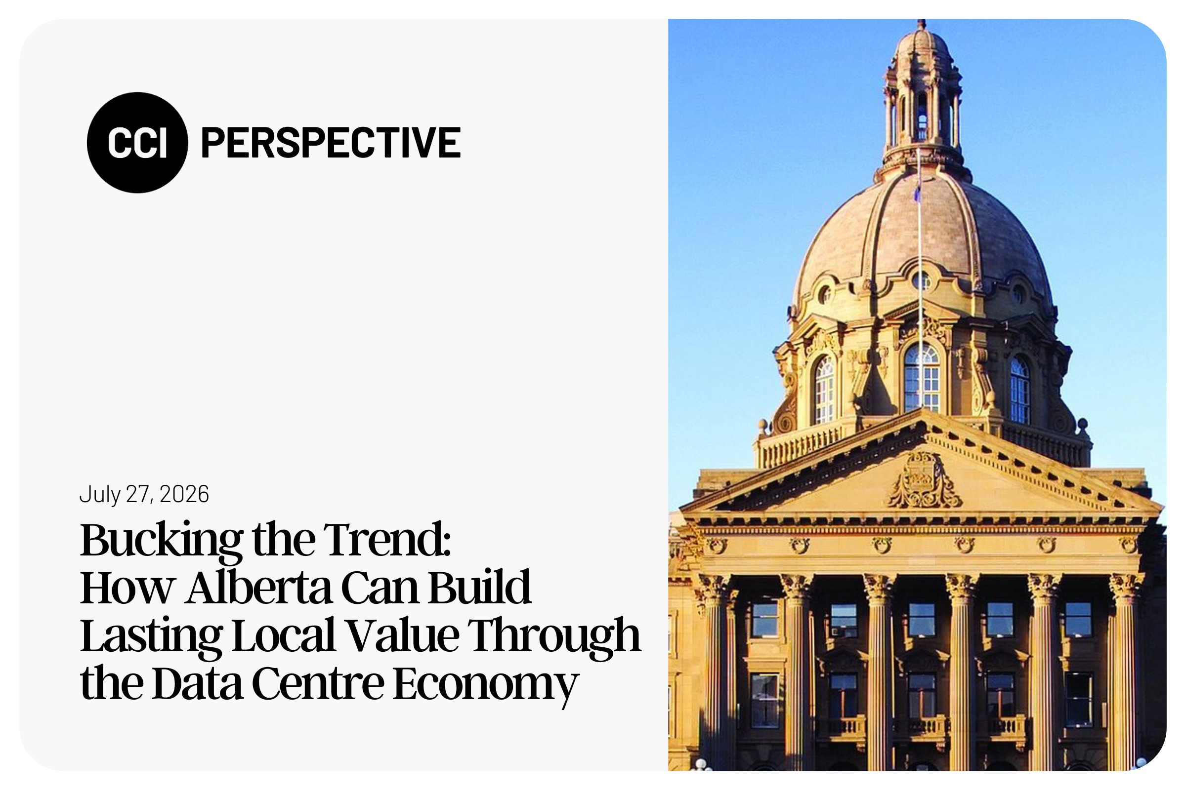 Bucking the Trend: How Alberta Can Build Lasting Local Value Through the Data Centre Economy