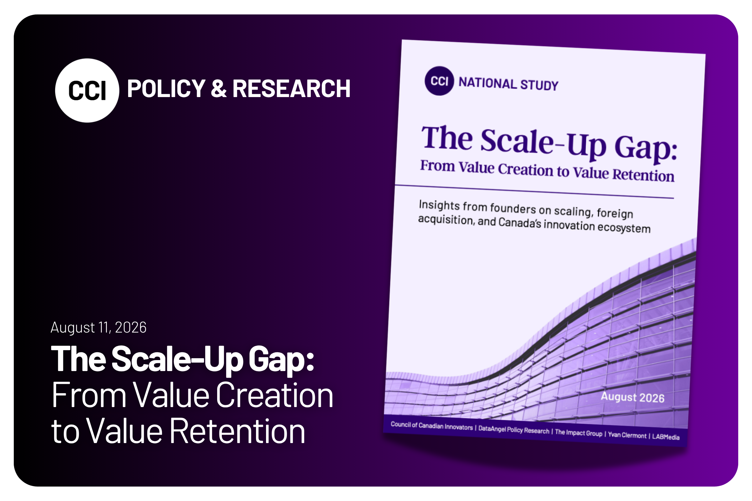 The Scale-Up Gap: A Research Study On Why Canadian Firms Sell Abroad and How to Anchor Canadian Firms Here
