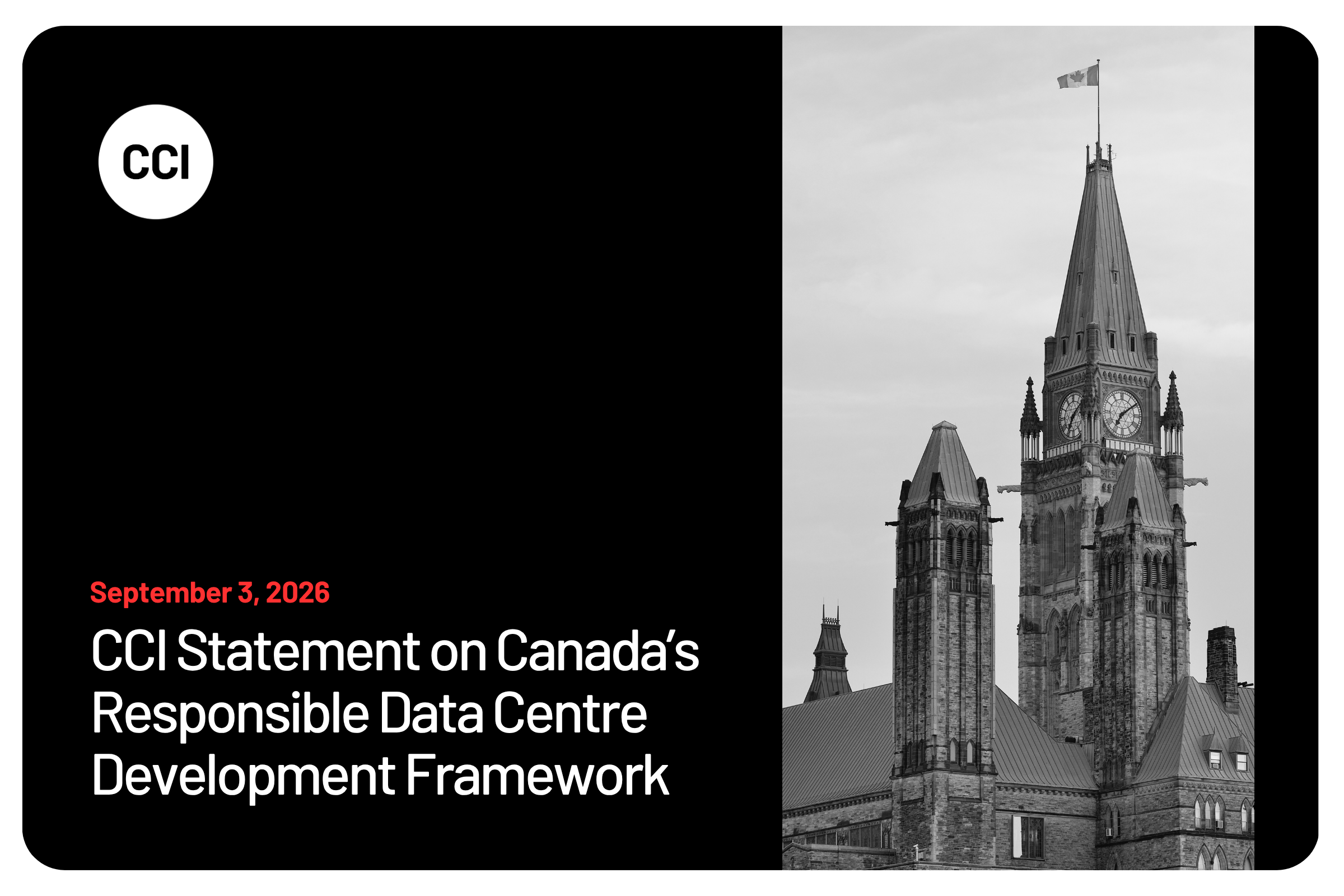 CCI Statement on Canada’s Responsible Data Centre Development Framework