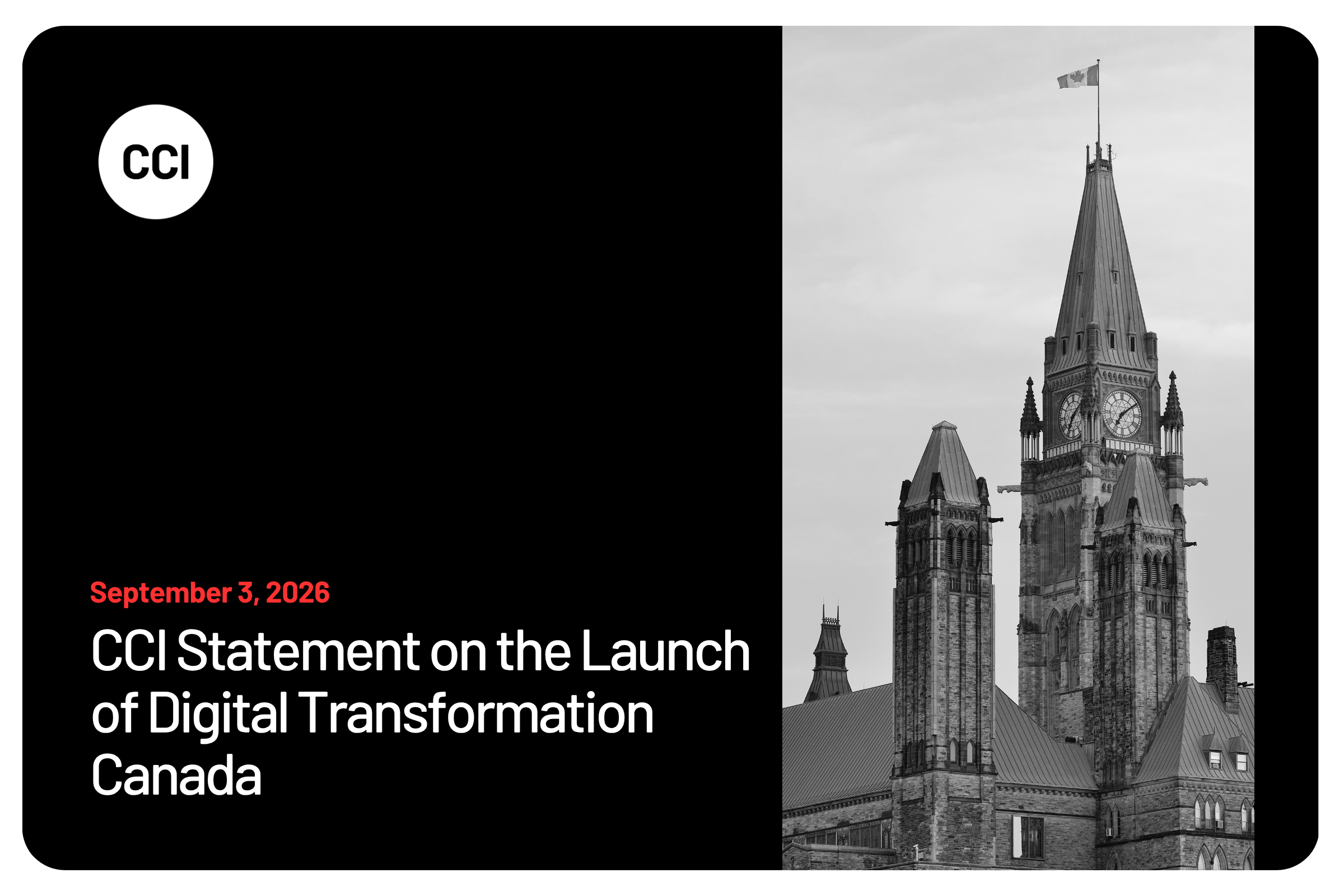 CCI Statement on the Launch of Digital Transformation Canada 