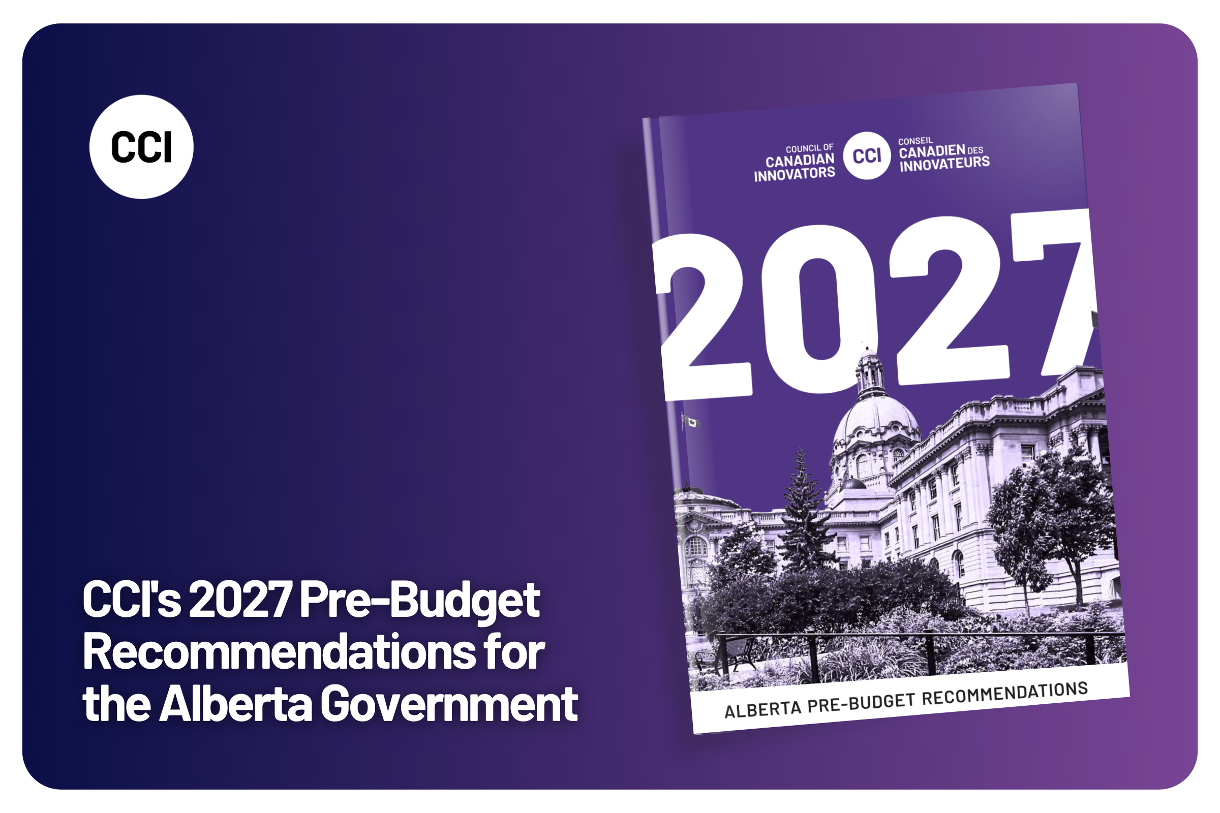 CCI's 2027 Pre-Budget Recommendations for the Alberta Government