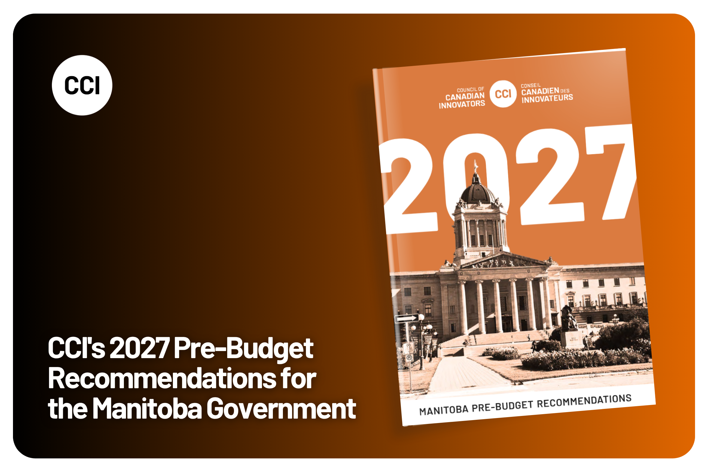 CCI's 2027 Pre-Budget Recommendations for the Manitoba Government