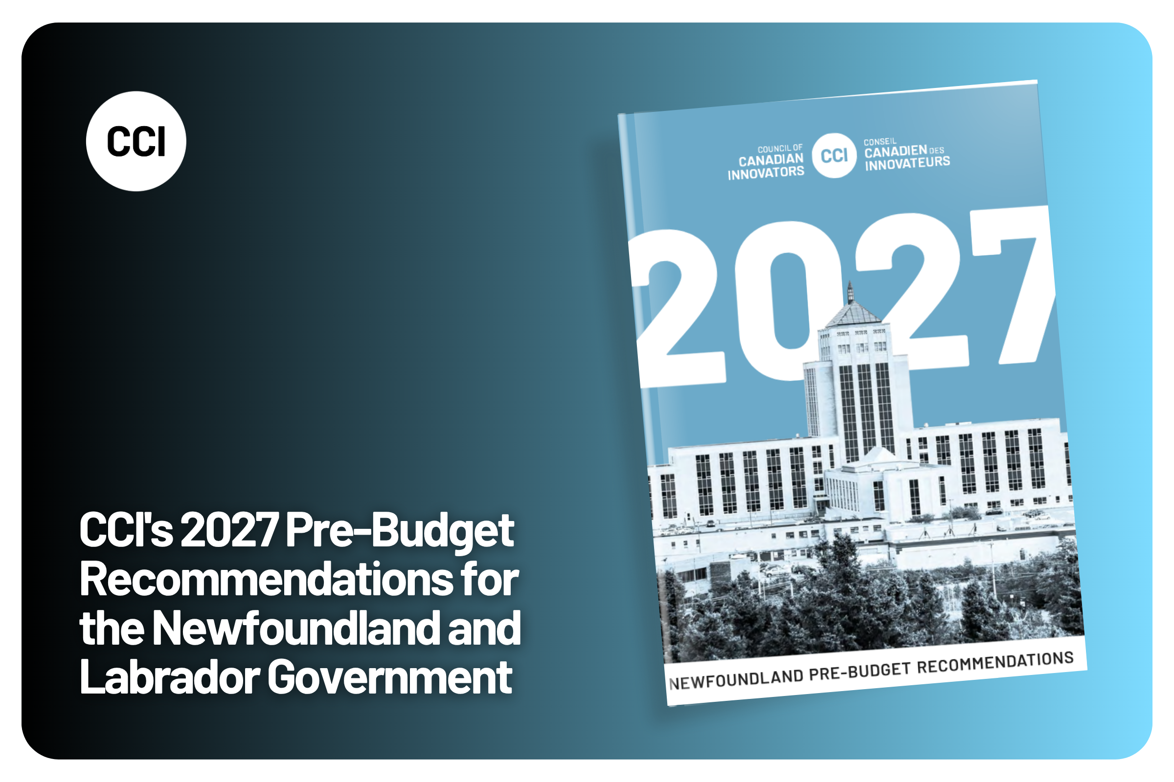 CCI's 2027 Pre-Budget Recommendations for the Newfoundland and Labrador Government