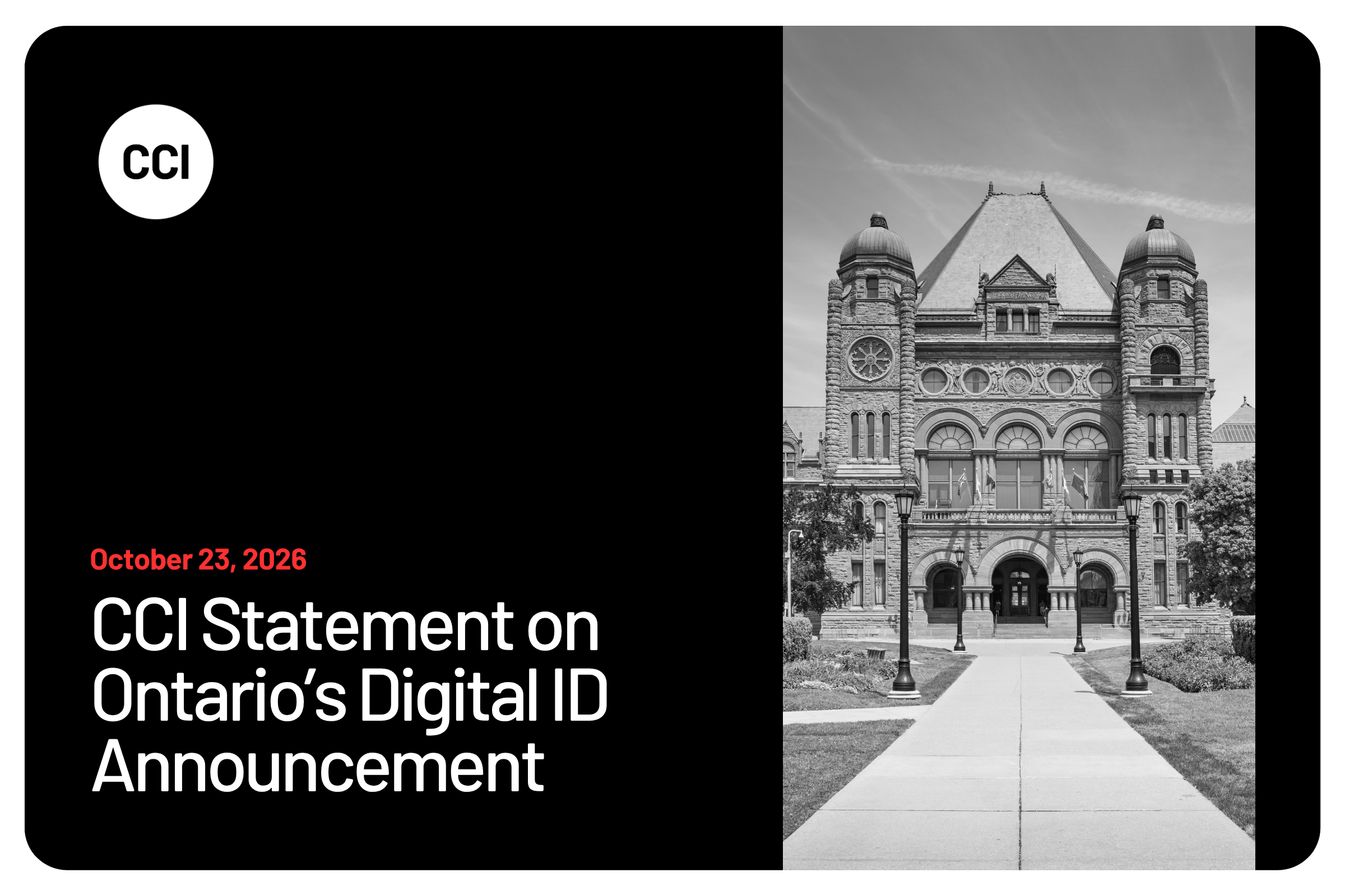 CCI Statement on Ontario’s Digital ID Announcement 