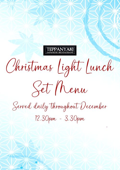 Teppanyaki Leeds Menus