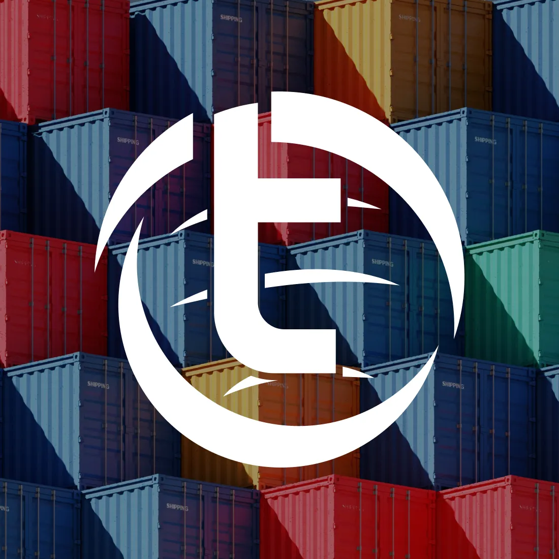 Thakur International Traders Logo on containers.