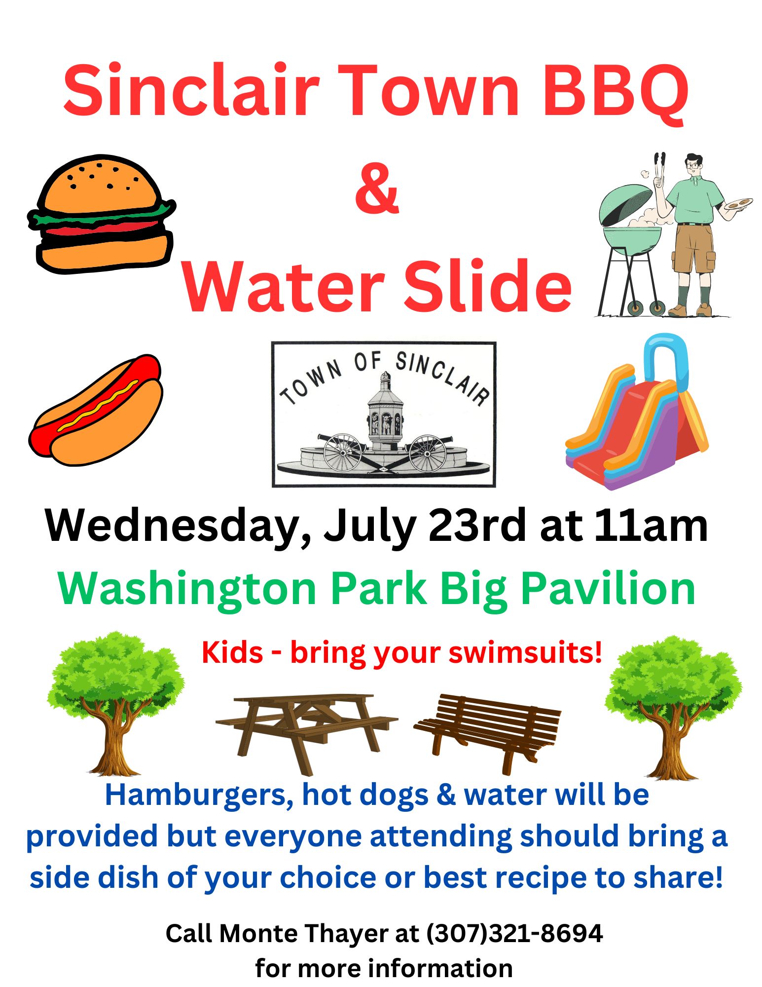 Sinclair Town Luncheon & Water Slide