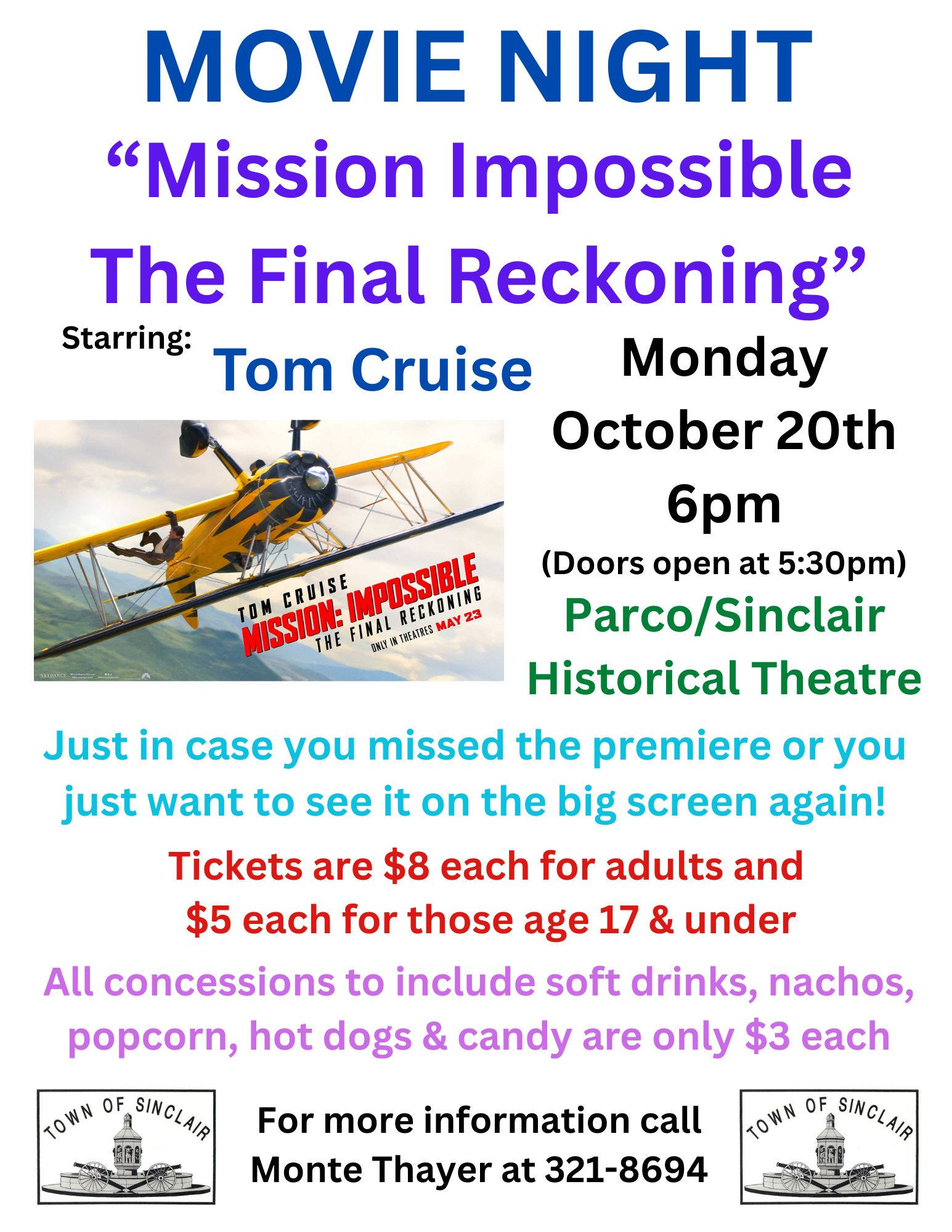 MOVIE NIGHT - "Mission Impossible - The Final Reckoning"