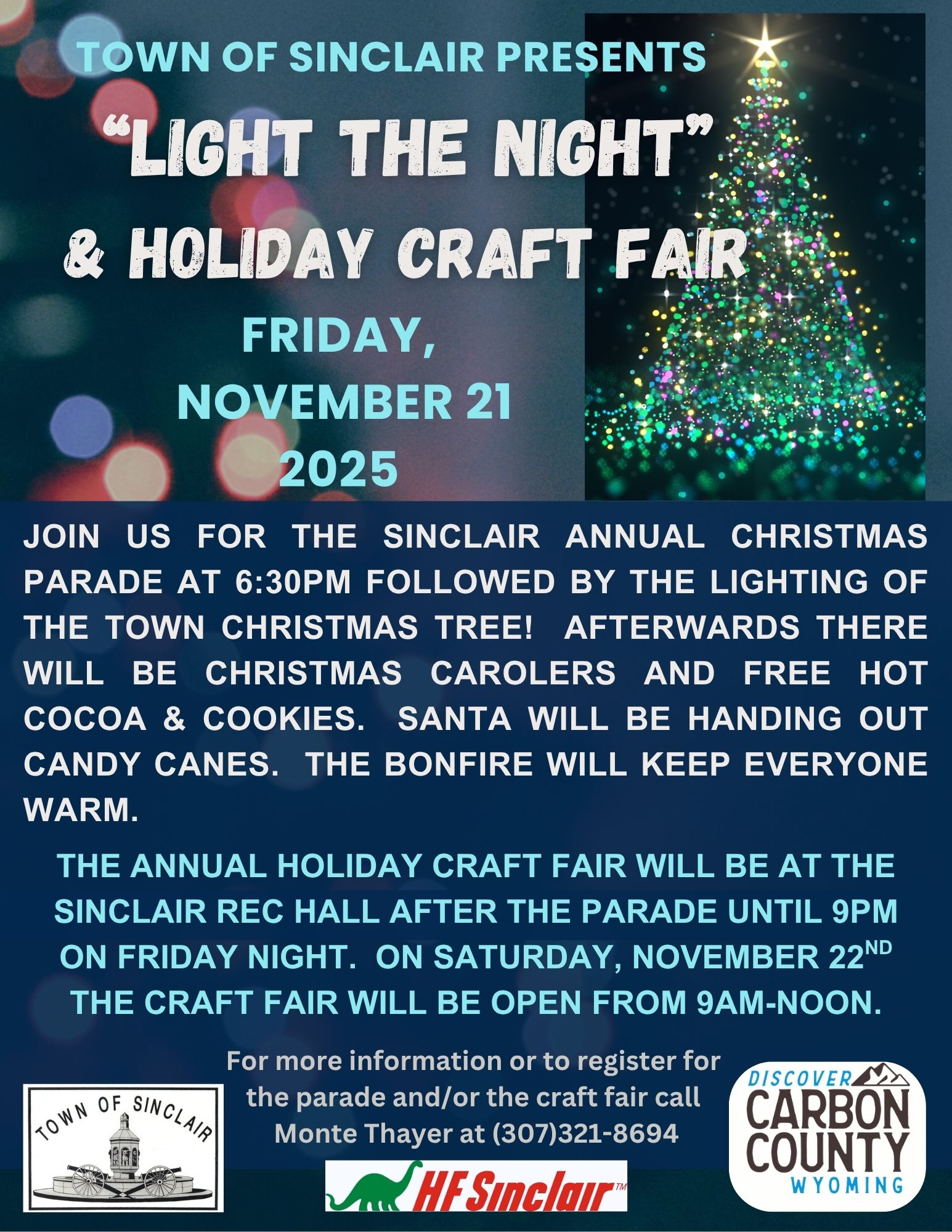"LIGHT THE NIGHT" - Annual Tree Lighting & Fall Holiday Craft Fair