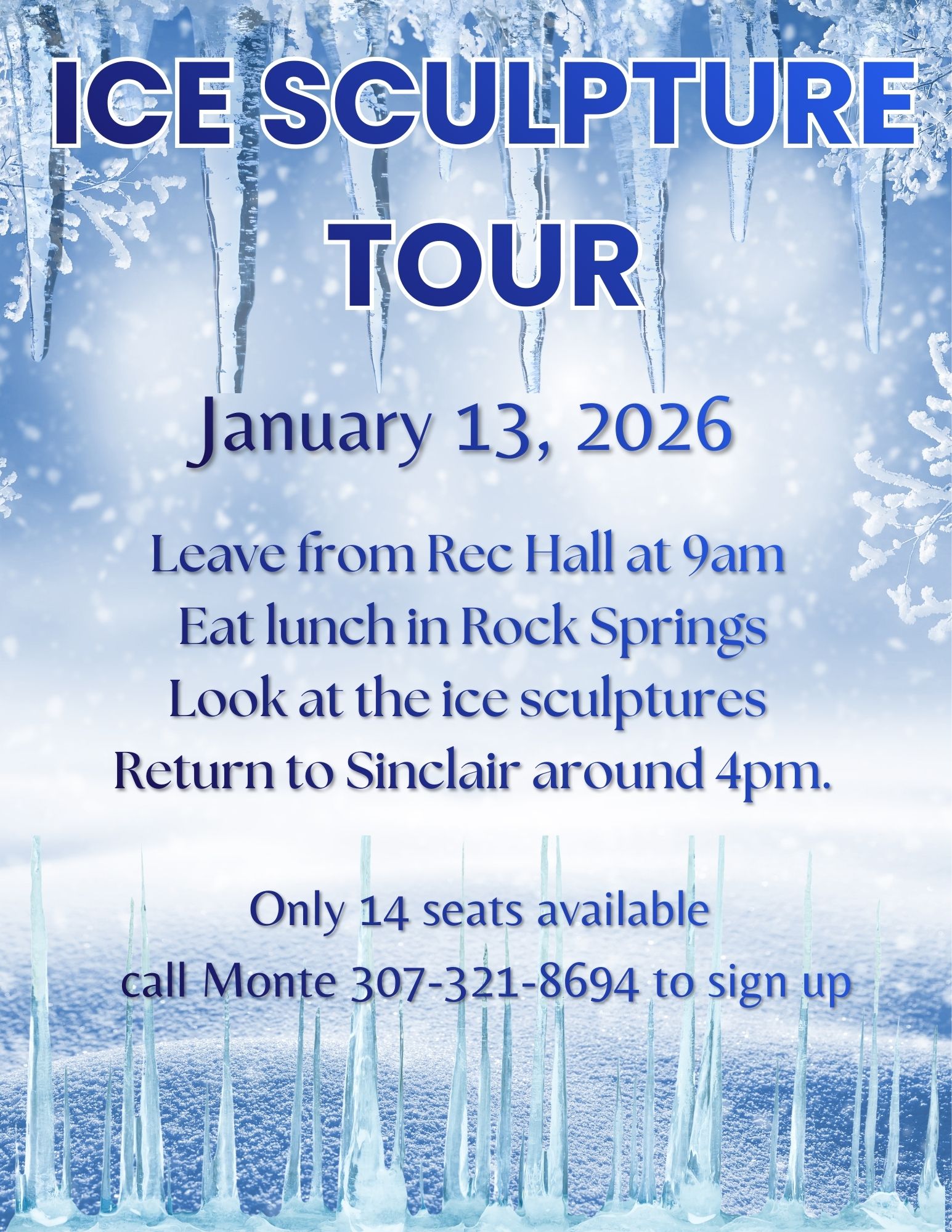 Ice Sculpture & Winter Decorations Tour - Rock Springs, WY