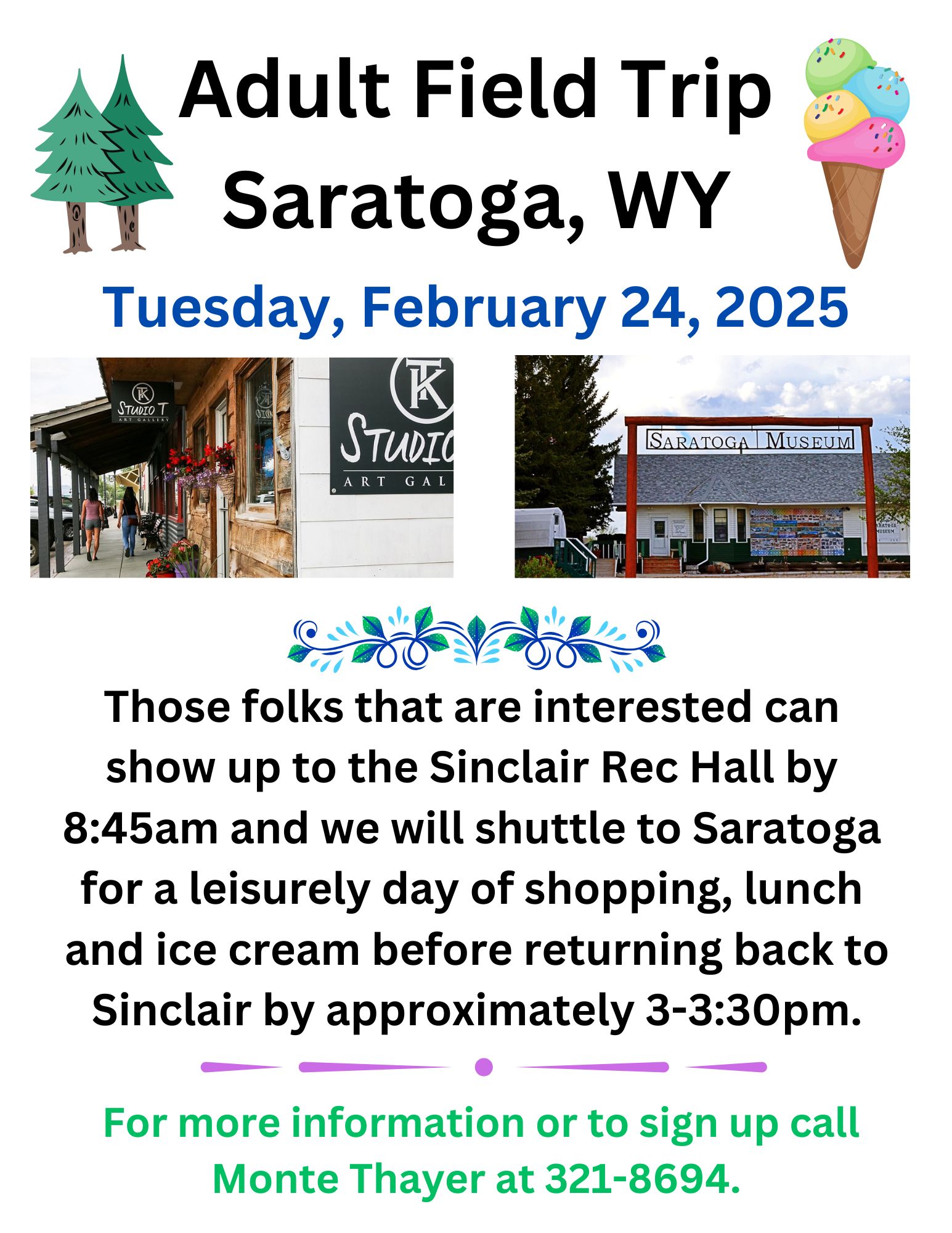 Sinclair Adult Field Trip to Saratoga, WY