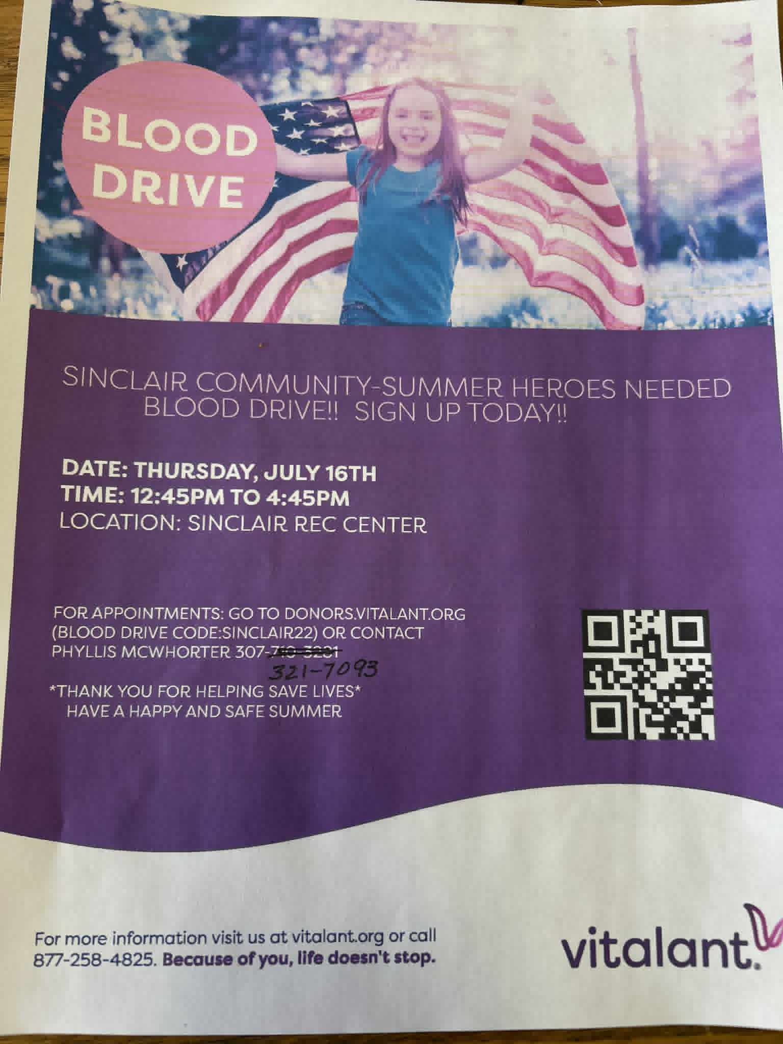 Sinclair Blood Drive