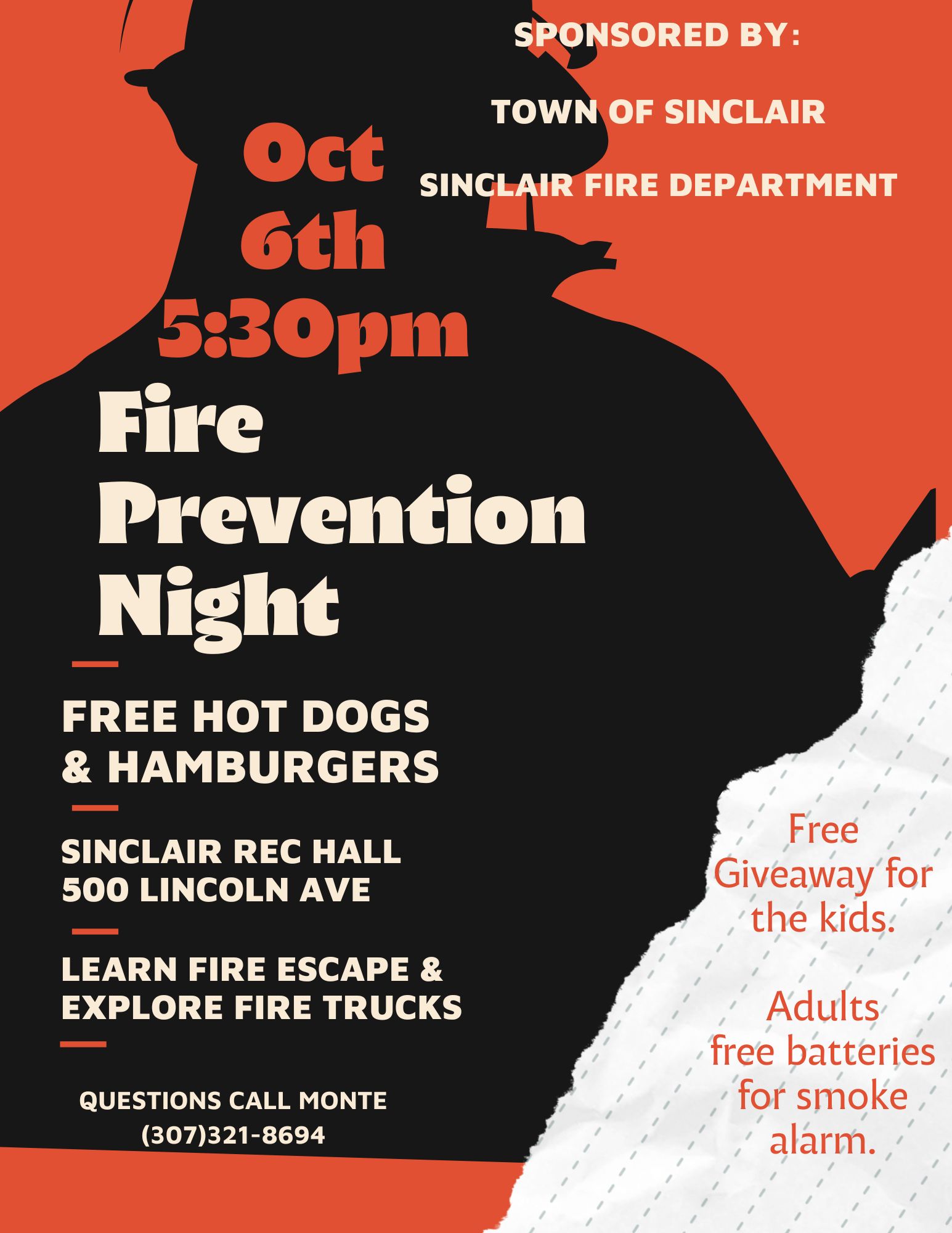 2026 Town of Sinclair Fire Prevention Night