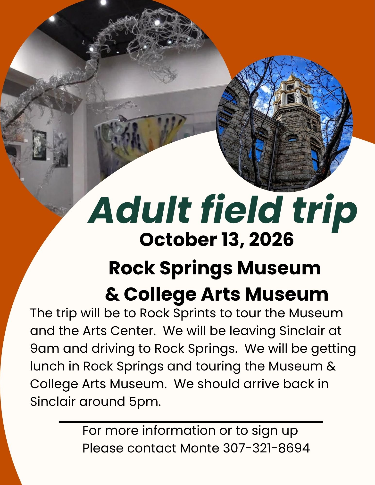 Sinclair Adult Field Trip - Rock Springs Museum & WWC Art Exhibit