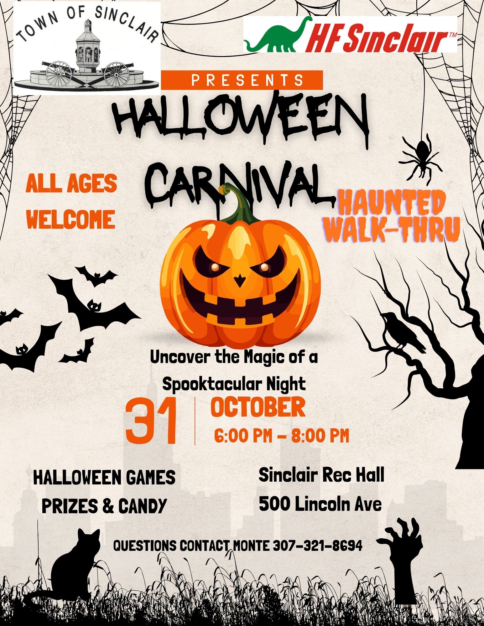 Annual Sinclair Halloween Carnival & Haunted Walk-Thru