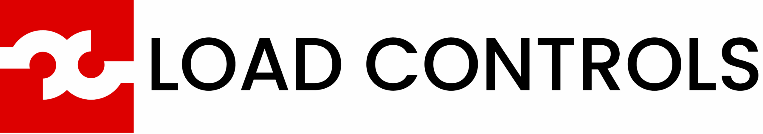 Load Control Logo, red and black text