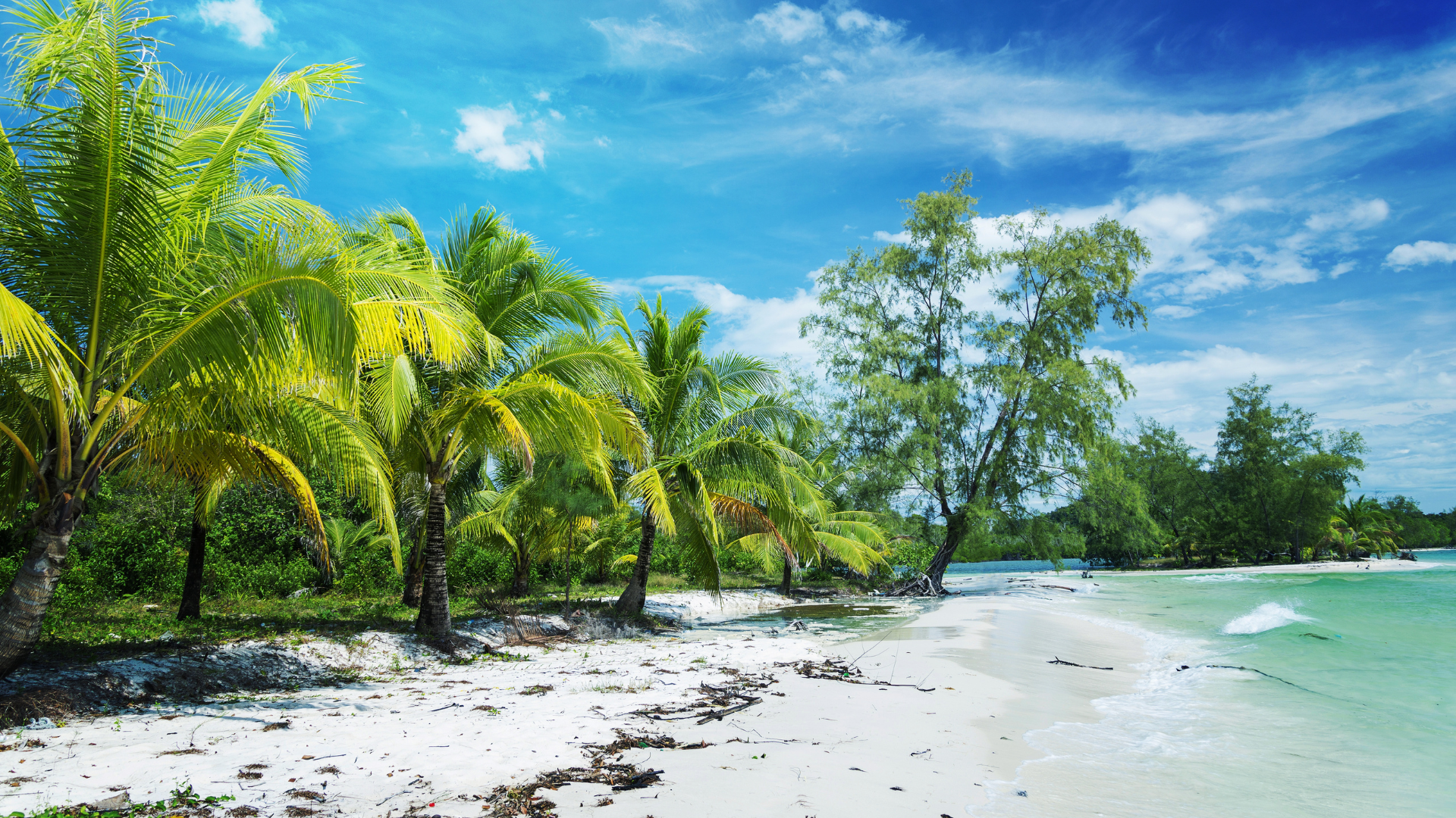 pláž, ostrov Koh Rong, Kambodža