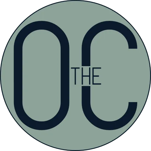 The OC Real Estate Media Logo Icon - Blue Green