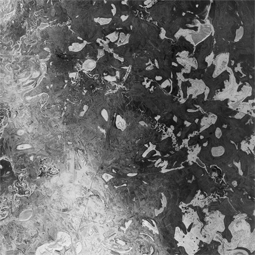 A high resolution declassified KH-7 GAMBIT spy satellite image of Qiqihar, China from March 14, 1964.