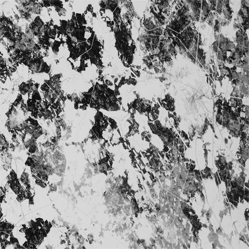 A high resolution declassified KH-7 GAMBIT spy satellite image of Medyn, Russia from March 13, 1965.