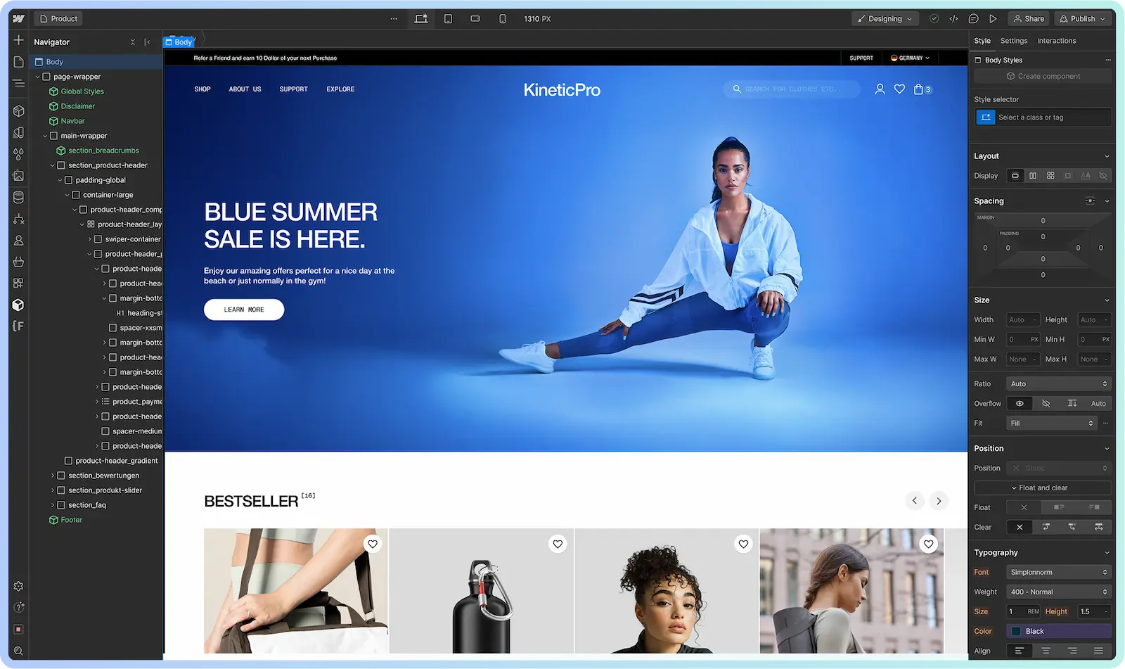 Webflow to Shopify converter