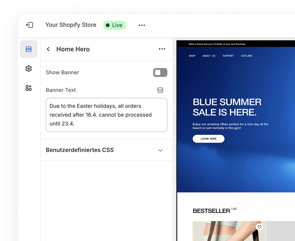 Edit Content in Shopify with Liquify Pro