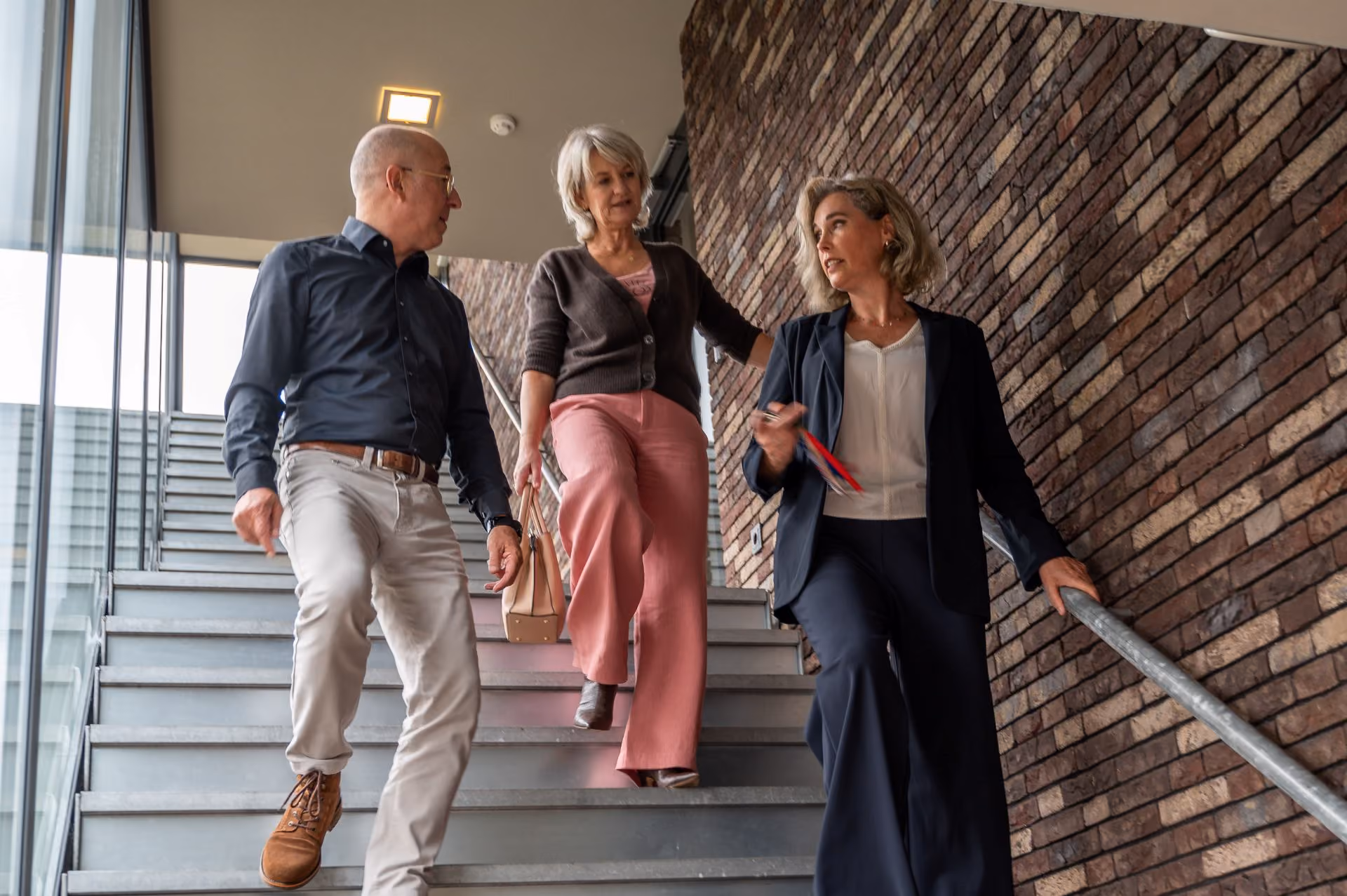 Mariska loopt trap af met clienten