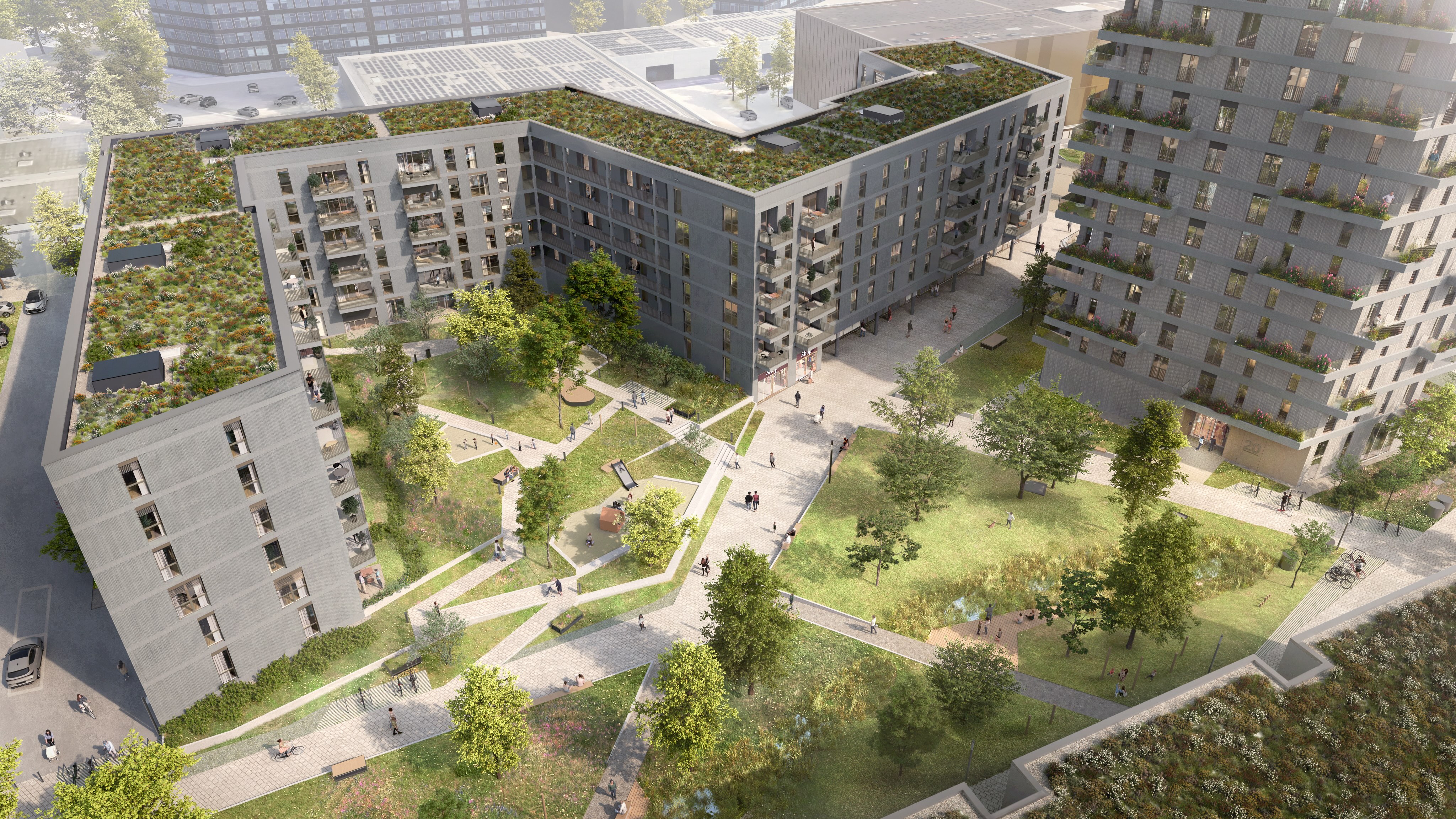 Topping-out ceremony VIERZIG549 in Düsseldorf