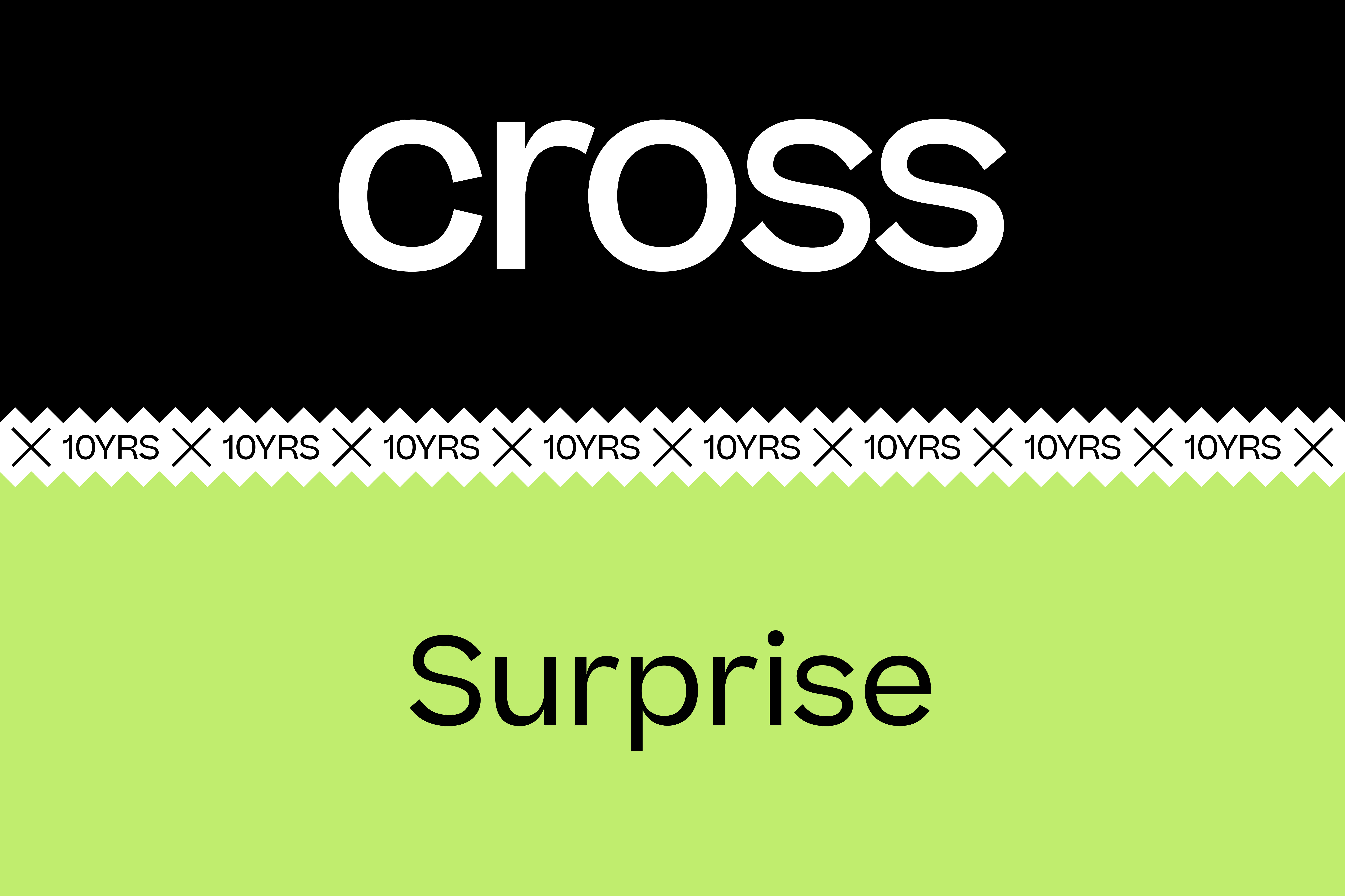 10 years of CROSS - Surprise usually starts as a problem. 