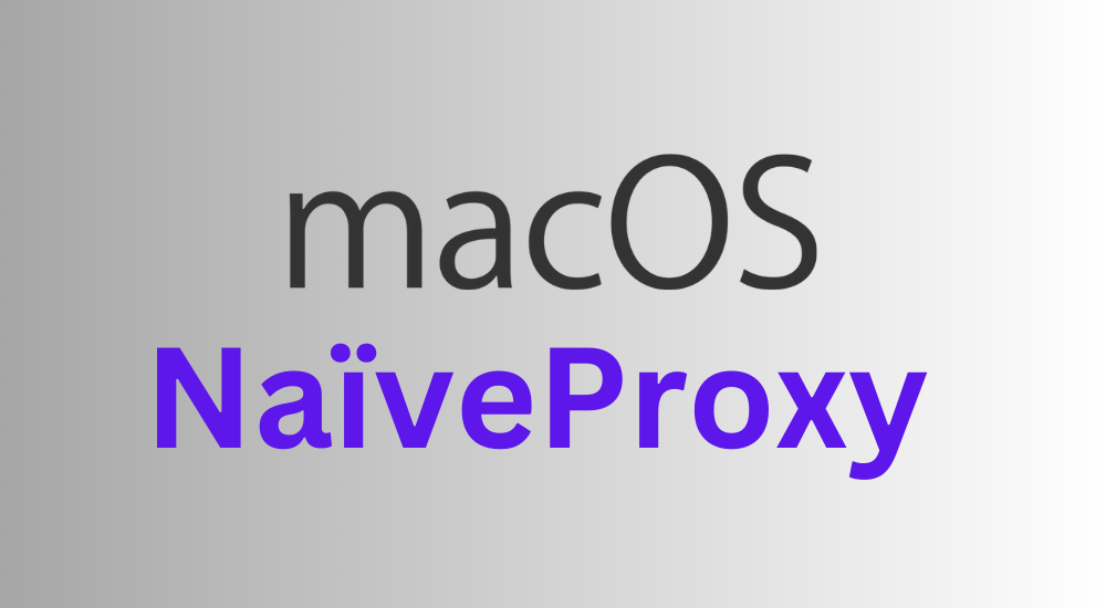 macOS NaiveProxy 手动配置教程