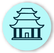 icon of a Chinese building