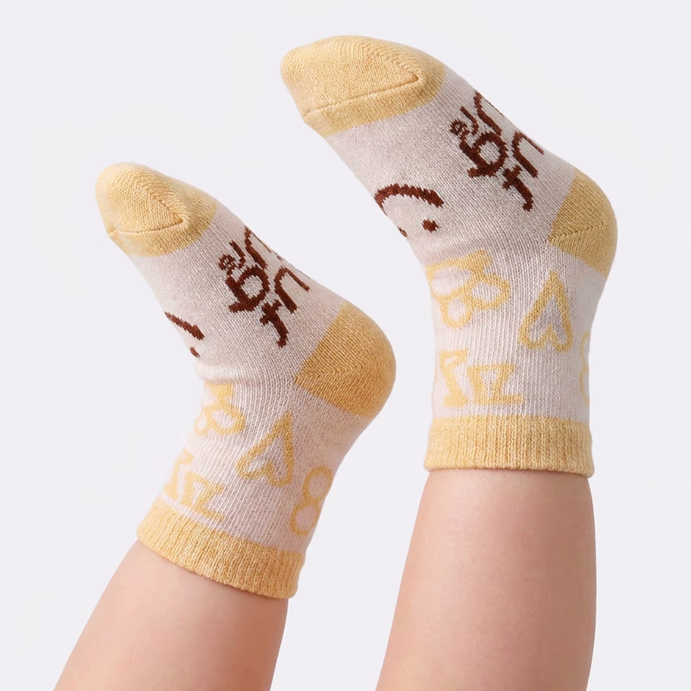 a man wearing custom dress socks in the park