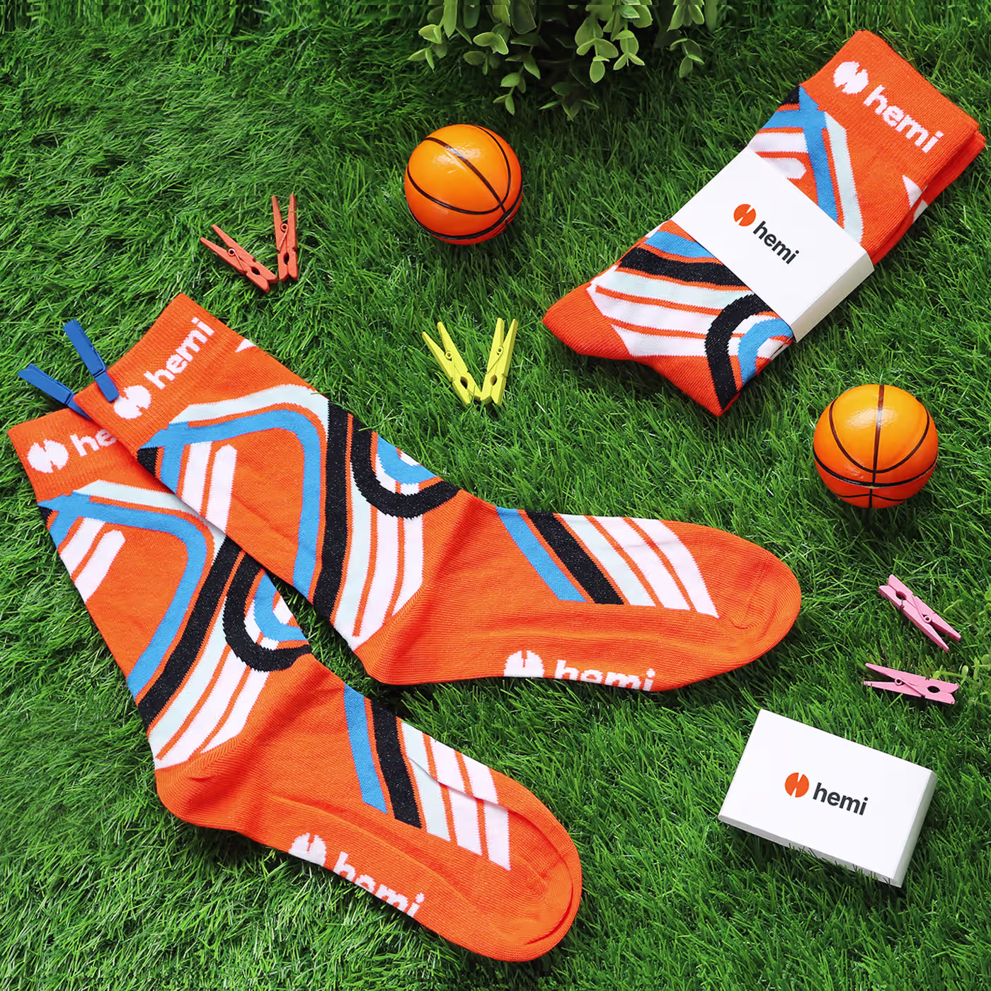 an image of a pile of colorful custom dress socks