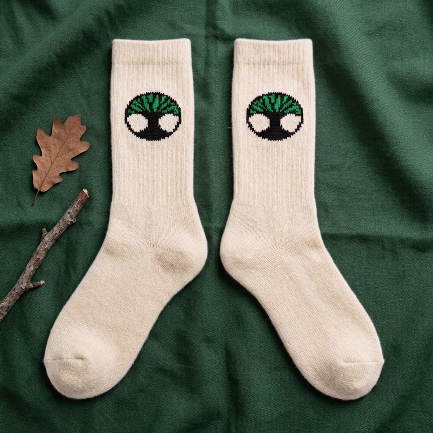 three pairs of colorful custom dress socks