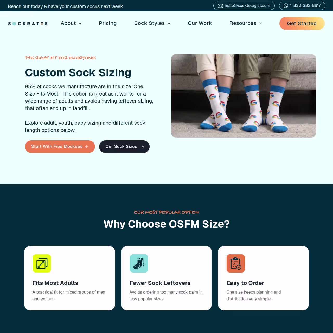 Illustration of custom wool socks