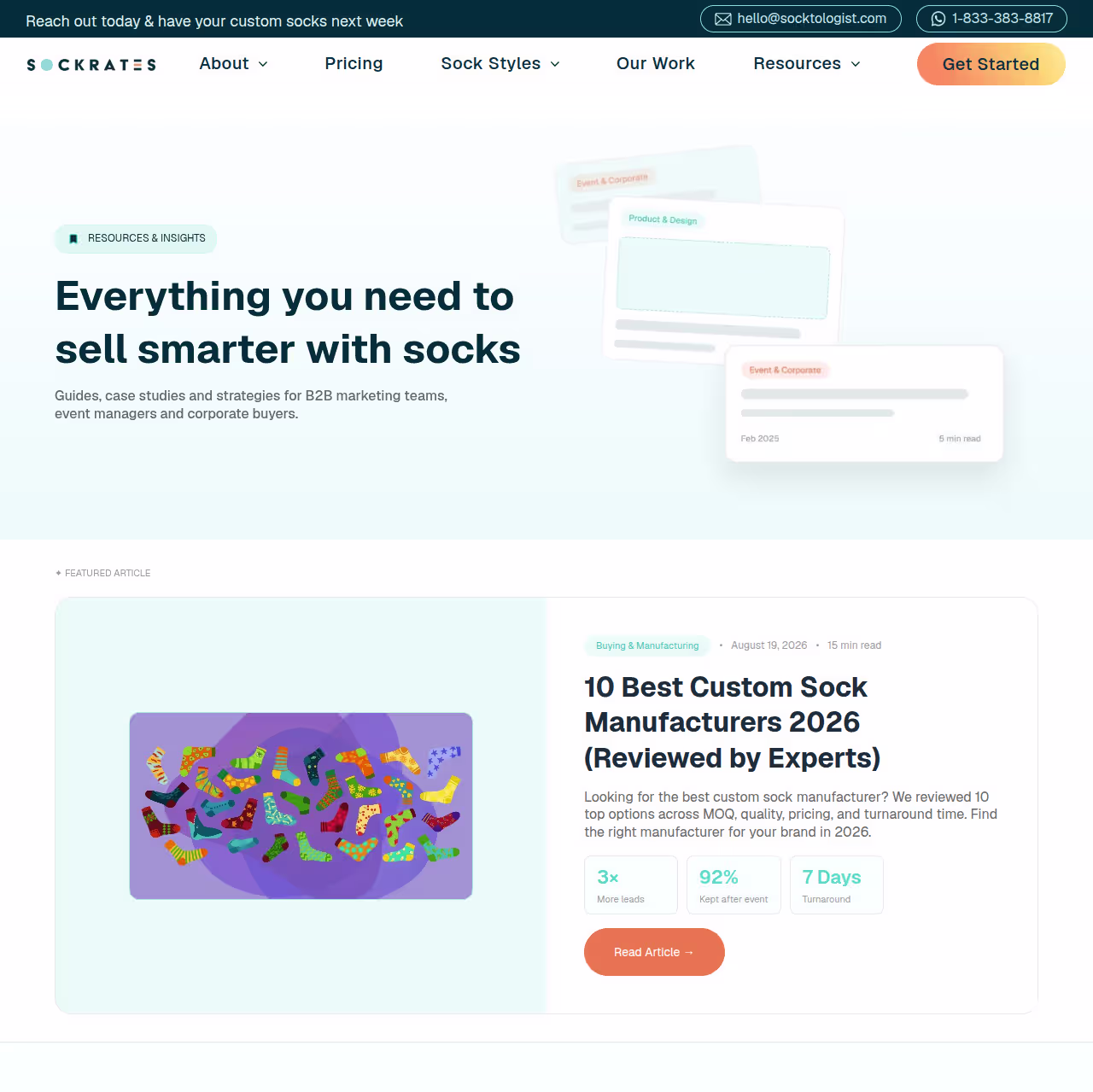 Illustration of custom organic socks