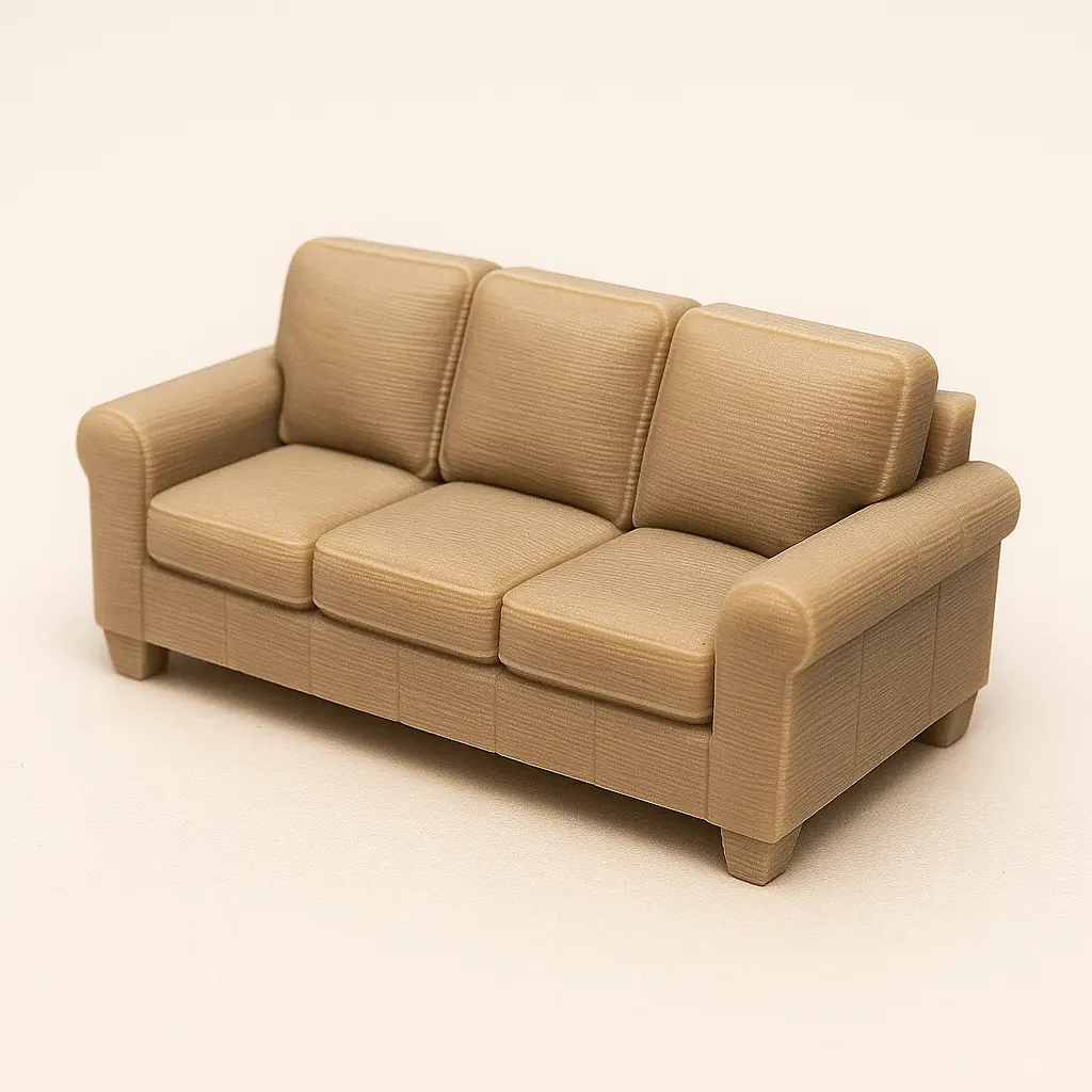 3D model of a sofa 3D printed