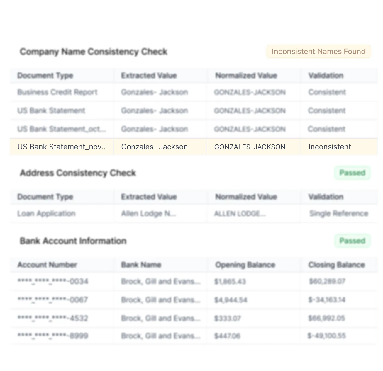 With Docsumo Combine extracted data with business context - categorize transactions, tag metadata, and link related records for smarter insights.
