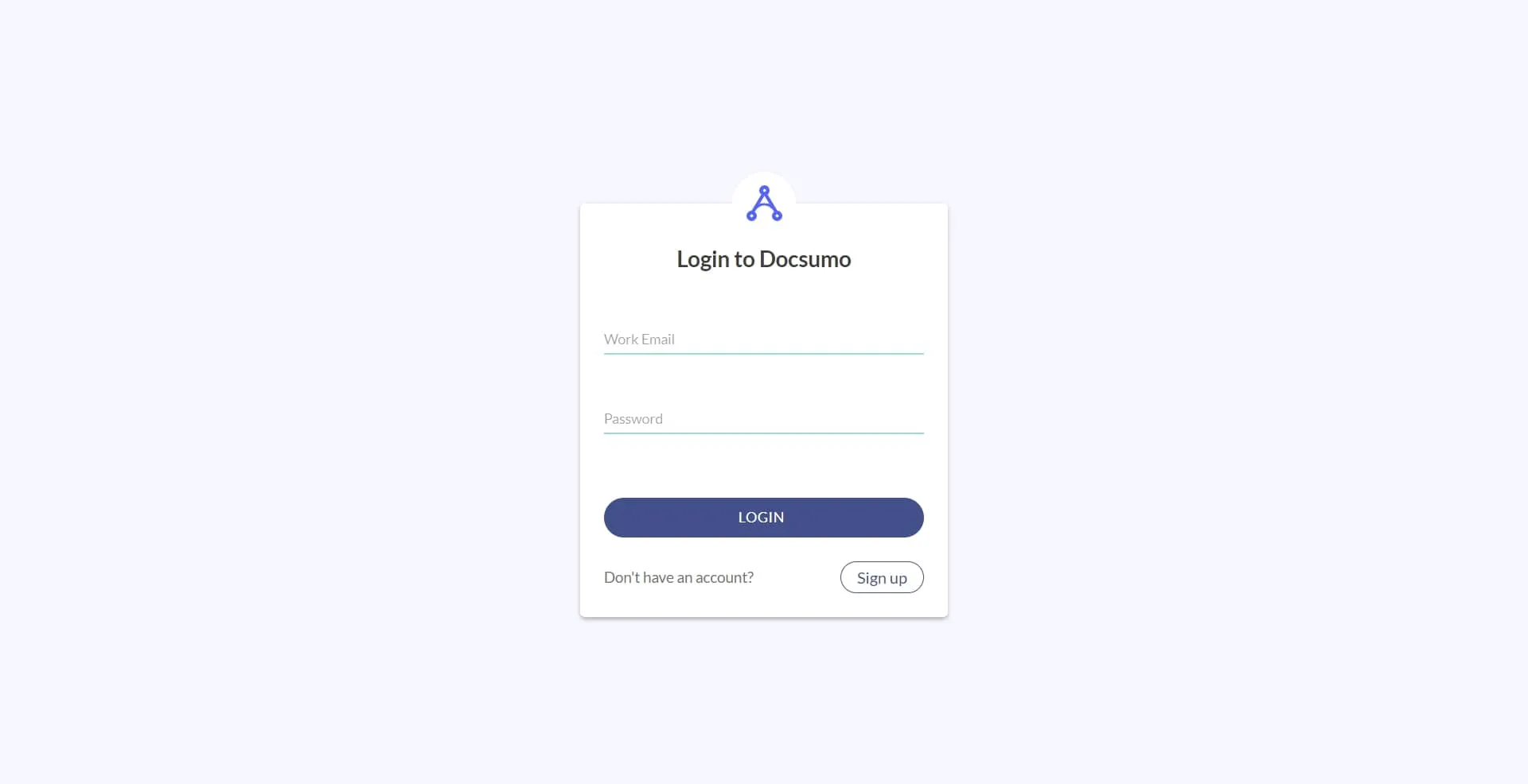 Docsumo Signin page