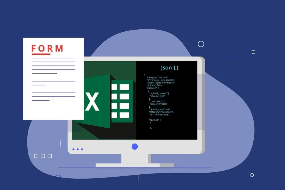 Convert Forms to Excel Spreadsheet or JSON Format accurately