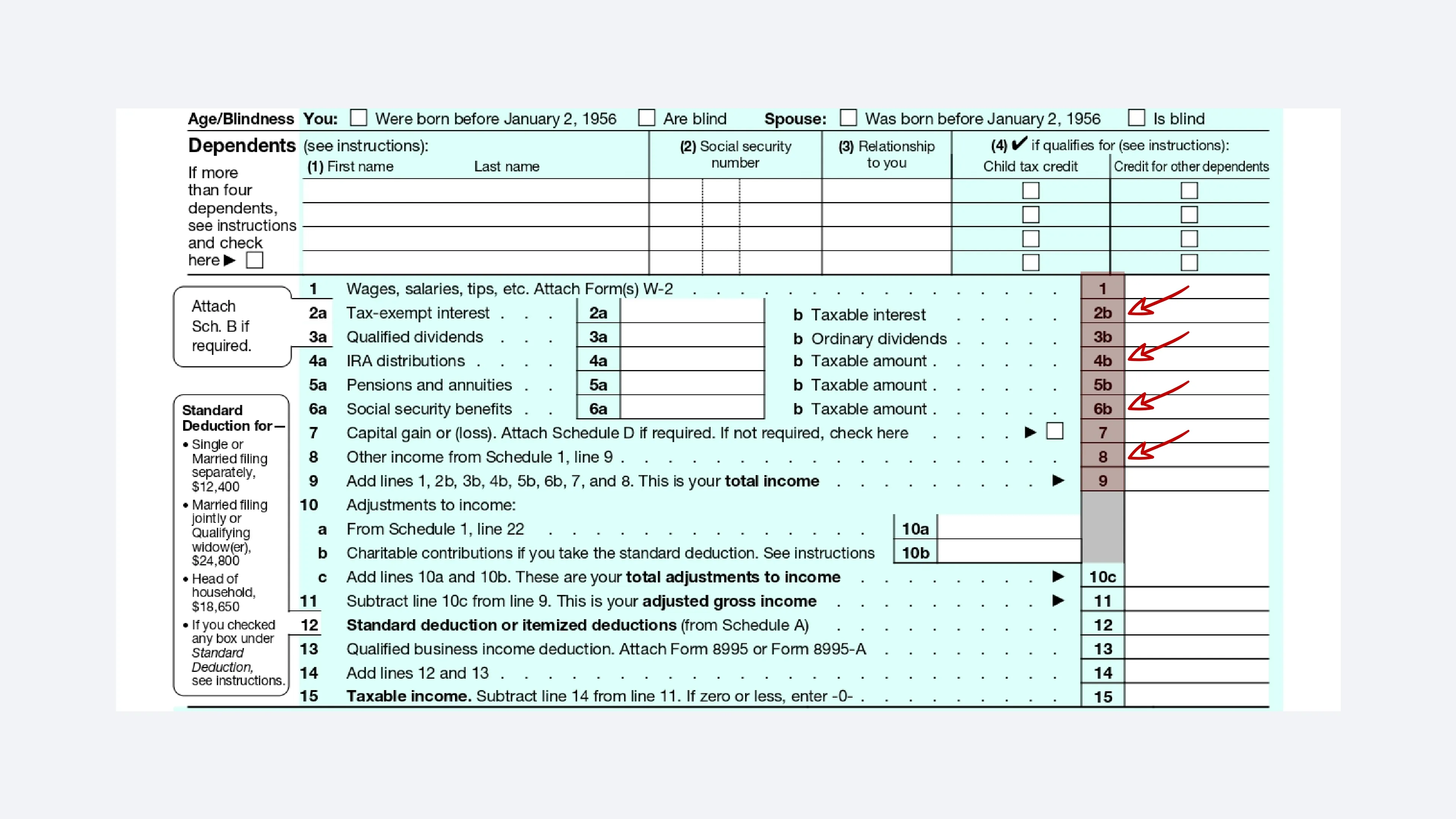 Key-value pairs complexity in tax forms