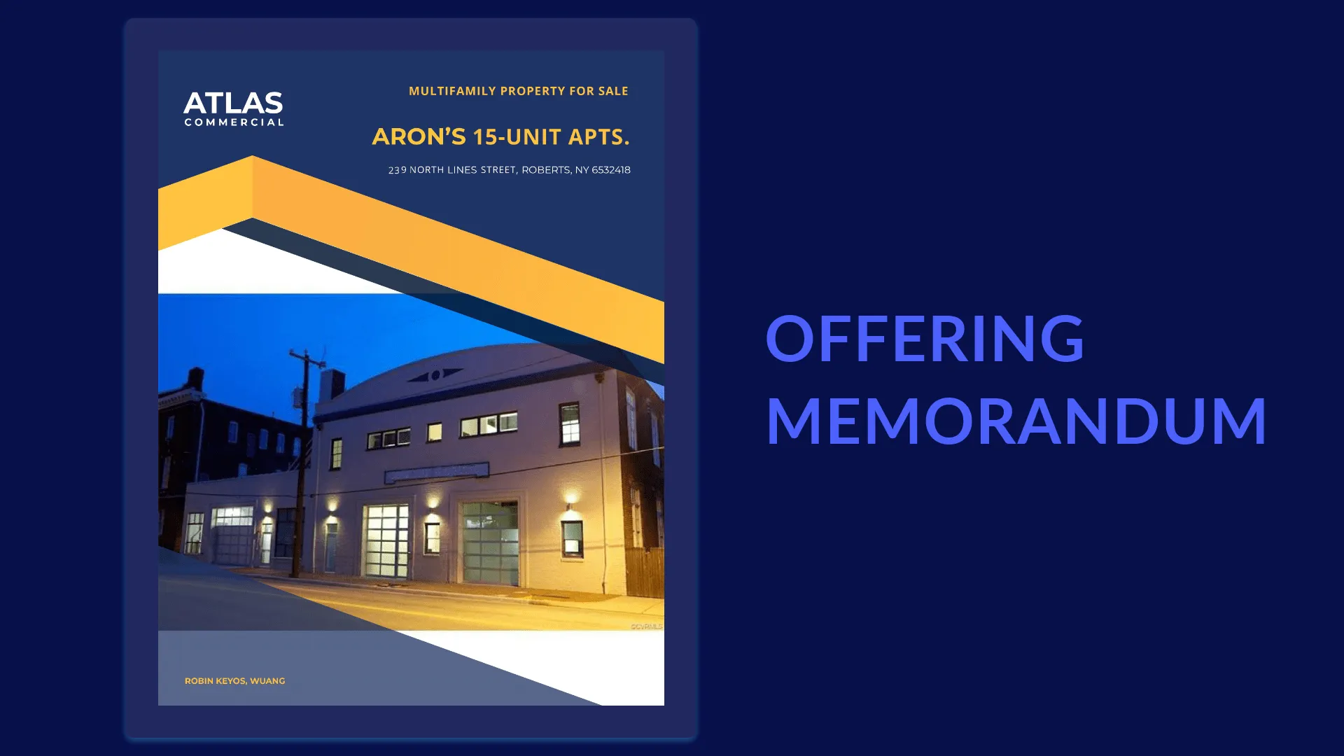 CRE Offering Memorandum Sample Image