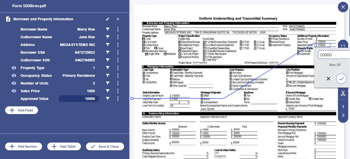 With Docsumo, free up your essential resources by automating form 1008 processing with 99% accuracy.