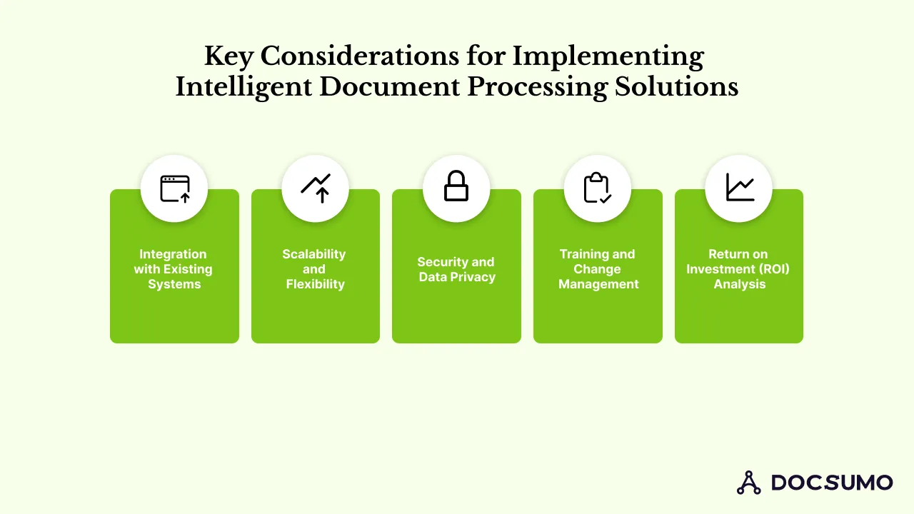 Key considerations for implementing intelligent document processing solutions