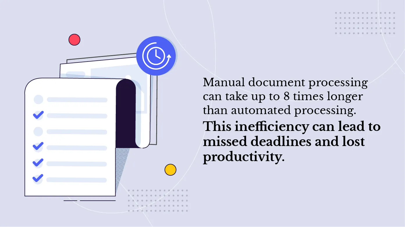 Time consuming manual document processing