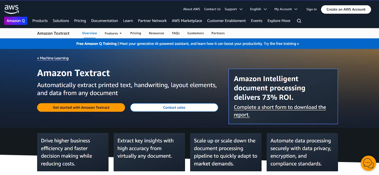 Amazon Textract: Best for Handling Complex Documents