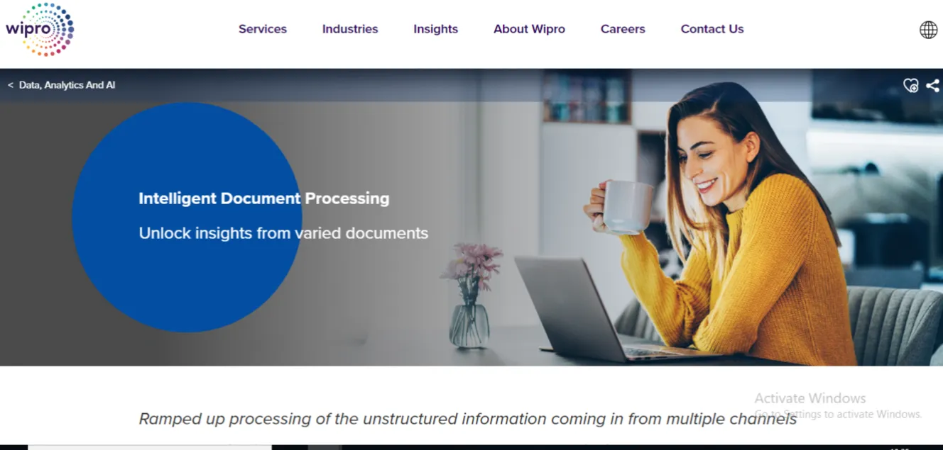 Wipro's intelligent OCR solution