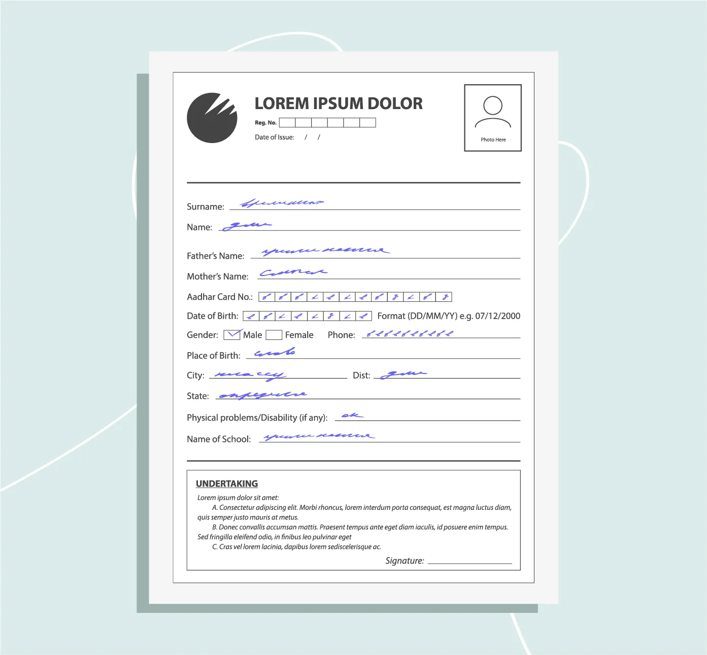 Handwritten documents