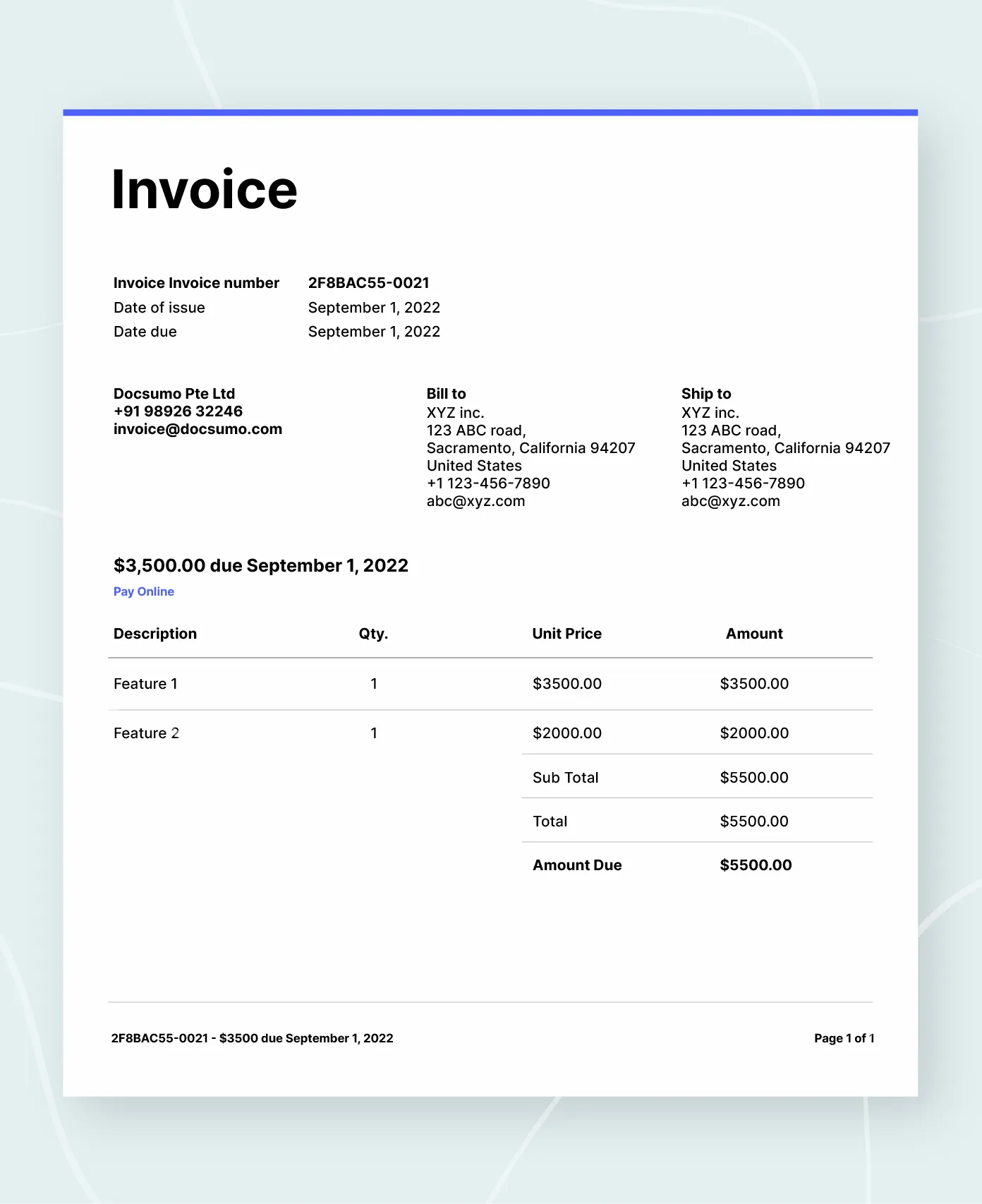 Demo Invoice