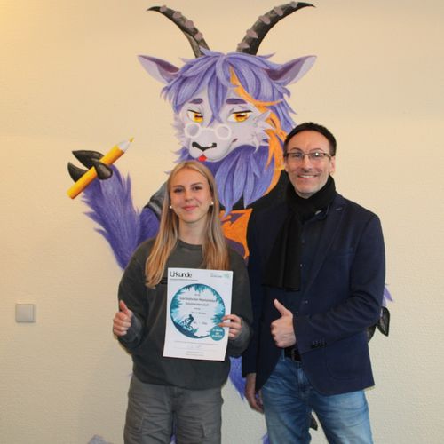 Klara Müller ist Saarländische Schulmeisterin im Mountainbike-Fahren